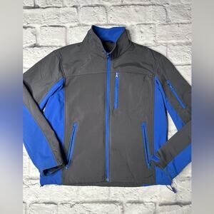 I5 apparel blue and gray zip jacket men’s size medium